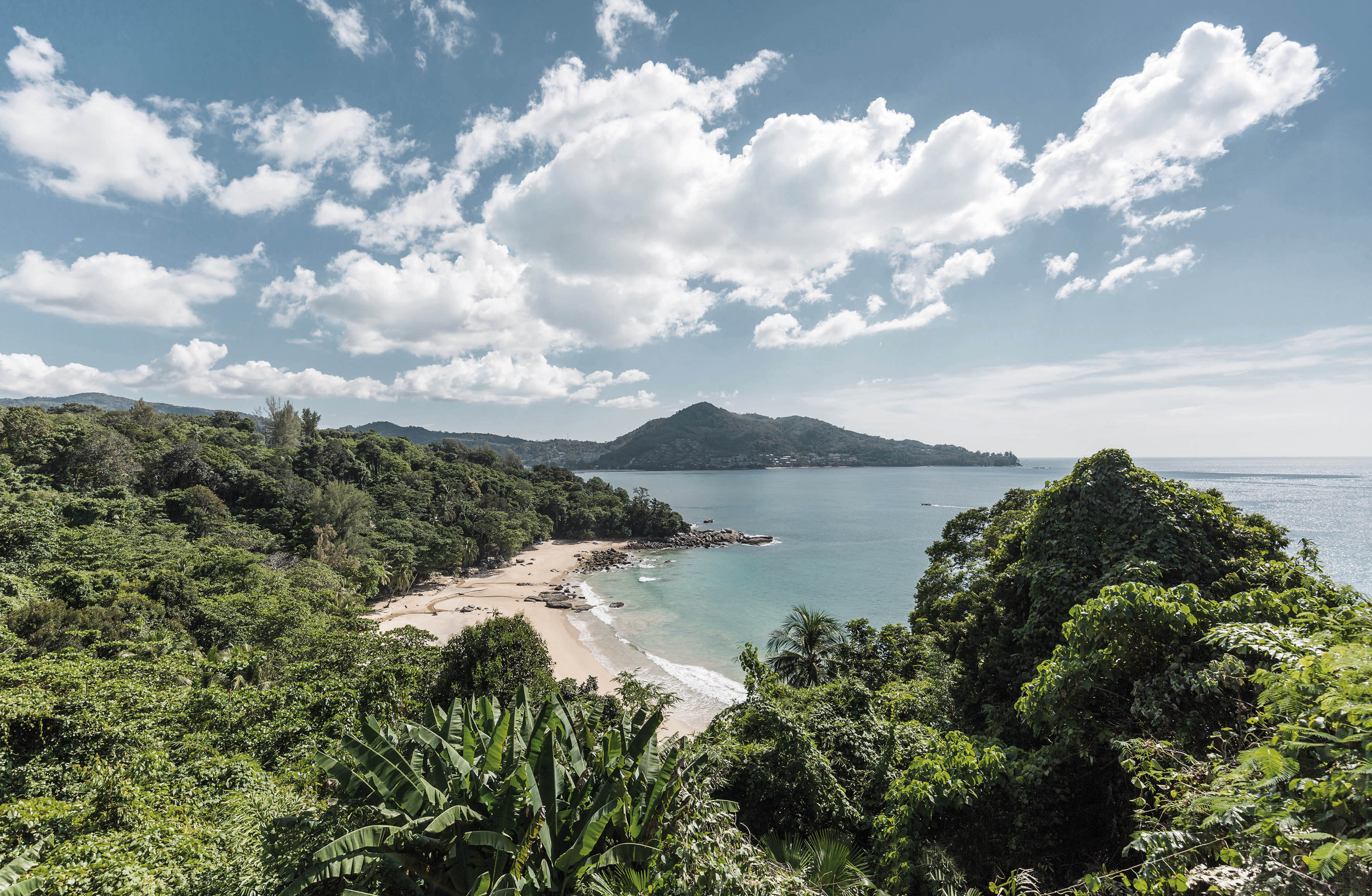 Top View HDR shot of coastline in Phuket, Thailand